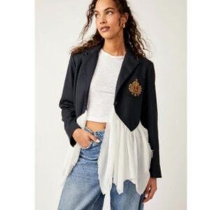 Free People Ballet School Blazer – Navy – Size M